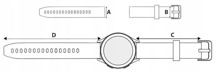 Pasek do zegarka skórzany Tekla T-04.02 PRO uniwerslany 20 mm + teleskopy