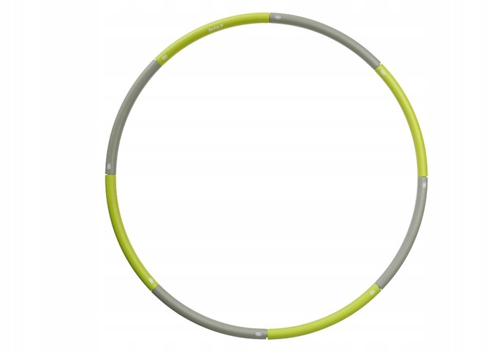 DrFit Hula Hop klasyczne składane odchudzające cardio ø100cm szaro-zielone