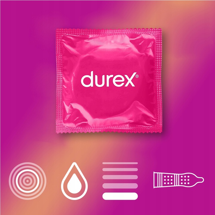 MEGA ZESTAW DUREX Prezerwatywy Surprise ME Żel Orgasmic INTENSE wibrator