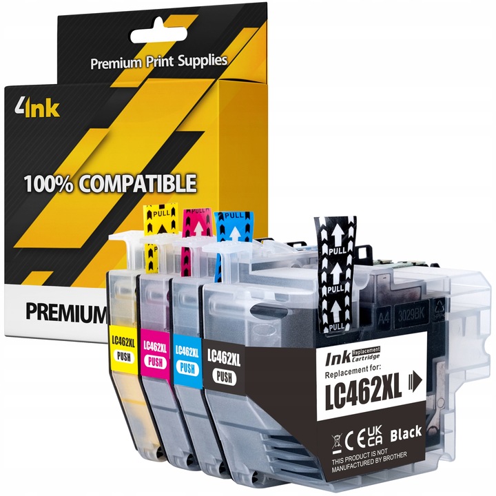 TUSZE LC-462 XL DO DRUKARKI BROTHER MFC-J2340DW MFC-J3540 MFC-J3940