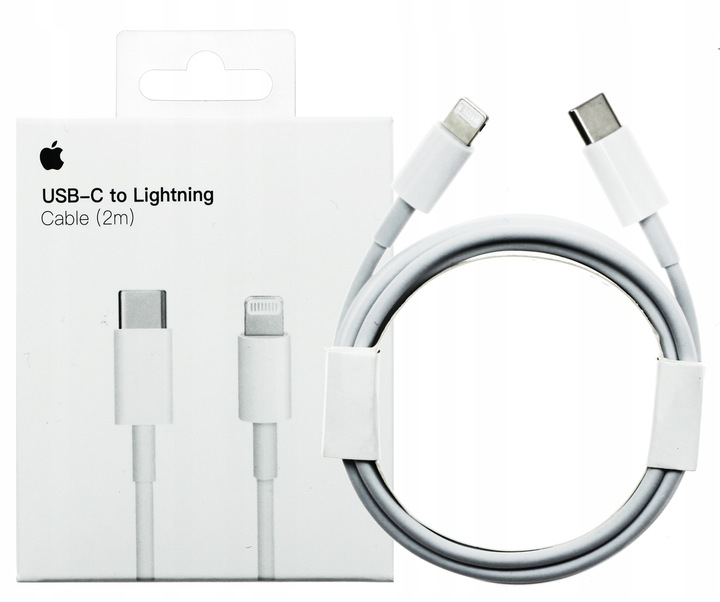 KABEL USB-C LIGHTNING PD 20W 3A DO IPHONE 13 11 APPLE 2M SZYBKIE ŁADOWANIE