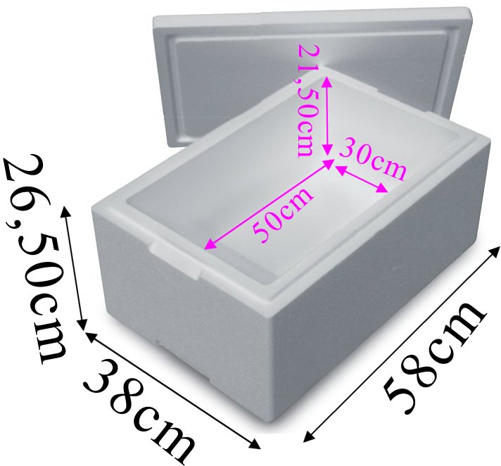 Termobox 32litry pudełko styropianowe ATEST PZH