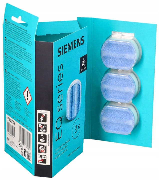 Tabletki do odkamieniania czyszczenia ekspresu Siemens TZ80002 2w1