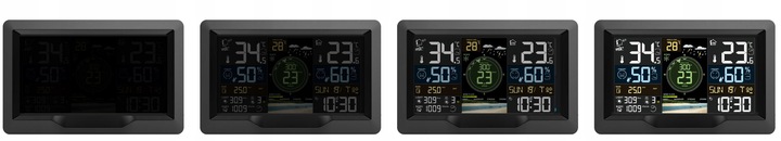 Bezprzewodowa stacja pogodowa pogody higrometr termometr budzik