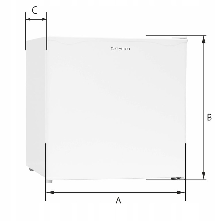 Mini lodówka mała chłodziarka podblatowa zamrażarka biała hotelowa 46