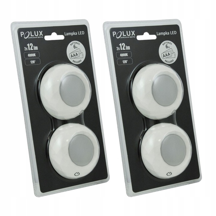 4x Lampka lampa podszafkowa meblowa LED + baterie