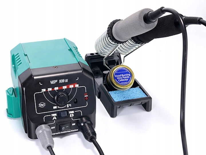 WYPALARKA DO DREWNA SKÓRY PIROGRAF WEP 939-III dwie kolby do szybkiej