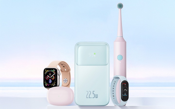 BASEUS POWER BANK SZYBKIE ŁADOWANIE 20000MAH 22.5W KABEL USB-C LIGHTNING