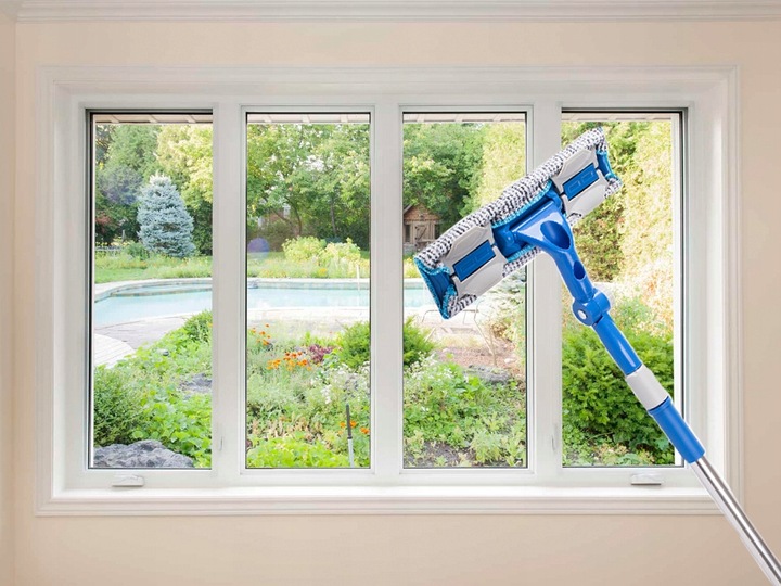 MOP DO OKIEN TELESKOPOWY MYJKA ŚCIĄGACZKA DO MYCIA SZYB LUSTER KABINY