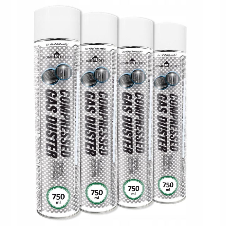 4x AABCOOLING SPRĘŻONE-POWIETRZE 750ml RURKA-15cm