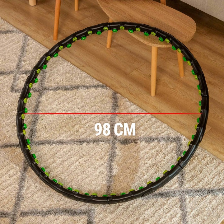 Hula hop z kulkami odchudzające wyszczuplające z magnetycznymi wypustkami