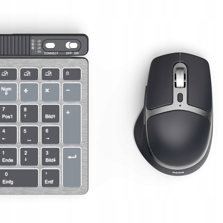 KLAWIATURA I MYSZKA Zestaw Bezprzewodowy Hama WKM-750 Szyfrowanie Danych