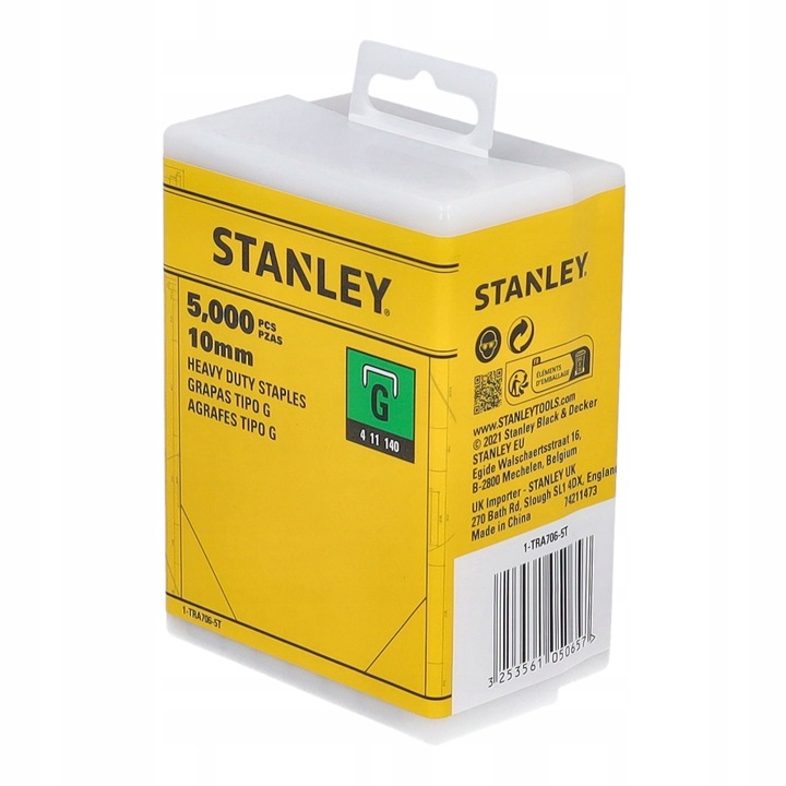 Stanley Zszywka G 10mm 3/8 Hd Typ G 4/11/140 5000szt TRA7065T