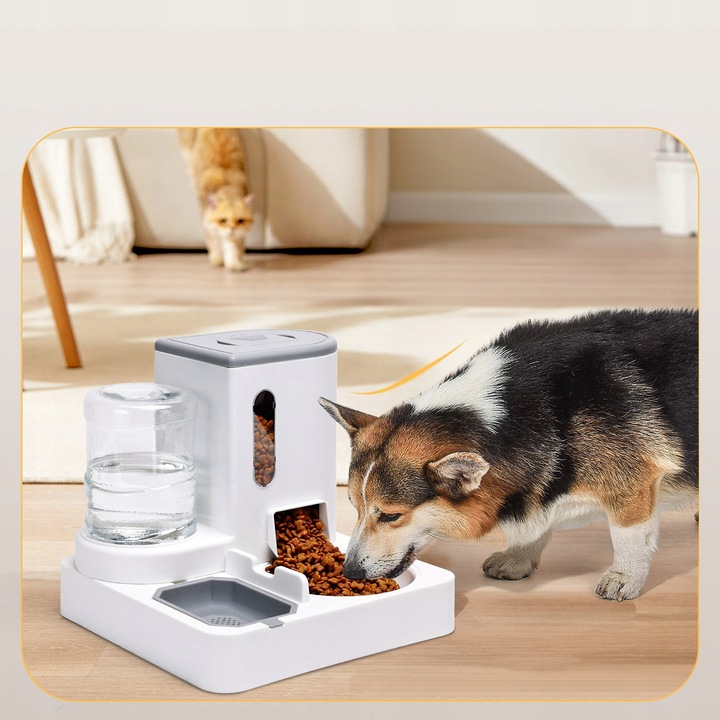 AUTOMATYCZNY PODAJNIK WODY I KARMY MISKA DLA KOTA I PSA DOZOWNIK 2W1