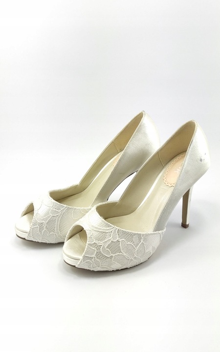 CZÓŁENKA ŚLUBNE BIAŁE 36