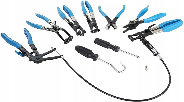 SZCZYPCE DO OPASEK ZACISKOWYCH CLICK-R OSŁON PRZEGUBÓW Z LINKĄ ZESTAW 9el