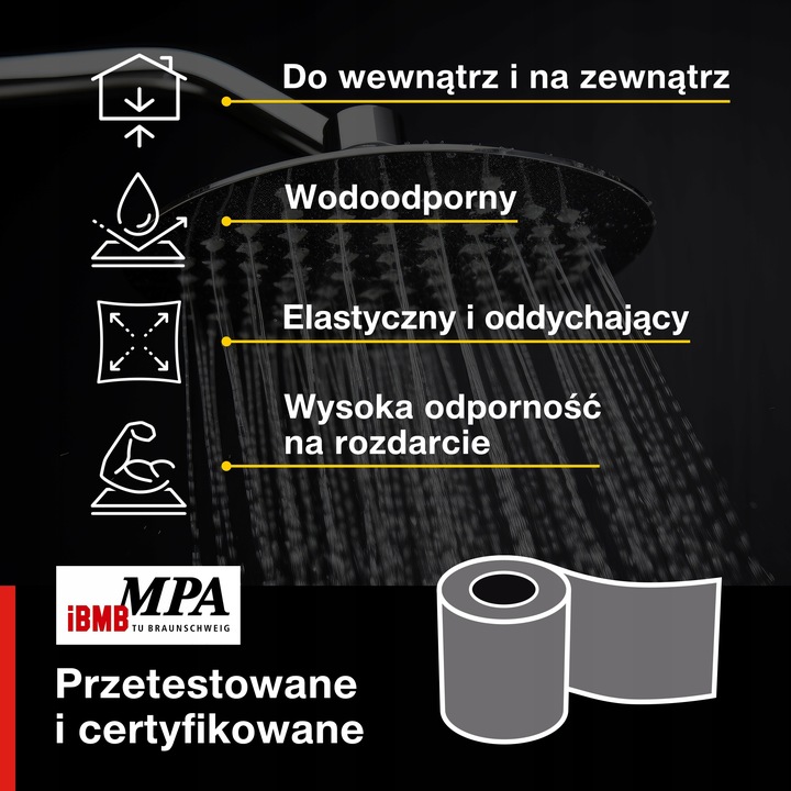 Taśma do hydroizolacji uszczelniająca PL3 niebieska 20mb