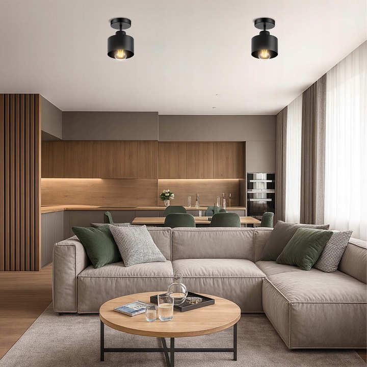 LAMPA WISZĄCA SUFITOWA PLAFON LED RETRO EDISON