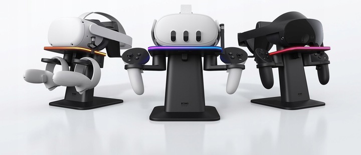 Stojak stacja ładująca ładowarka KIWI do gogli QUEST 2 / QUEST 3 | RGB