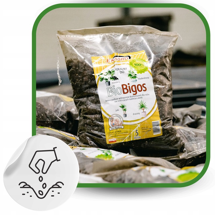 Ziemia do Kwiatów Podłoże do Monstery palm 20L Bio Bigos Lekkie