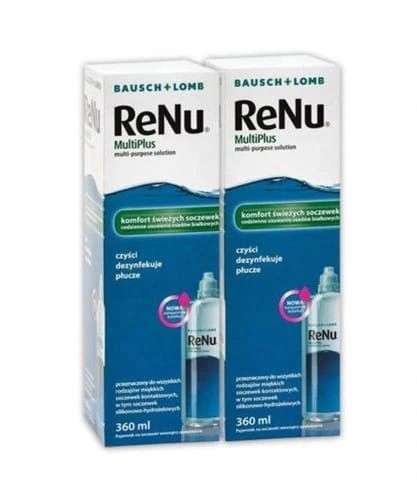Zestaw Płynów do soczewek ReNu MultiPlus 2 x 360 ml Bausch&Lomb