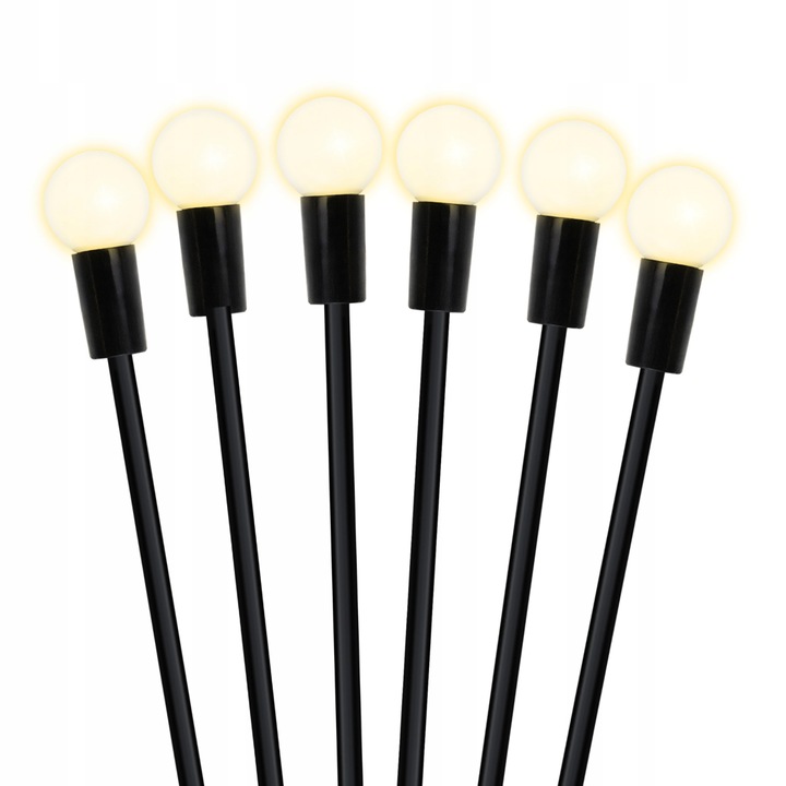 2x LAMPKI SOLARNE LAMPA SOLARNA WBIJANE OGRODOWE KULKI 6x LED DO