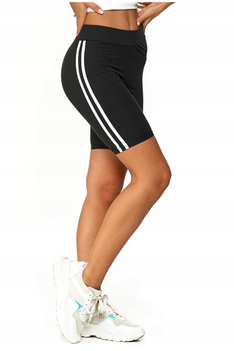 Kolarki Legginsy Krótkie Wysoki Stan Kryjące Lampasy Wygodne MORAJ L/XL