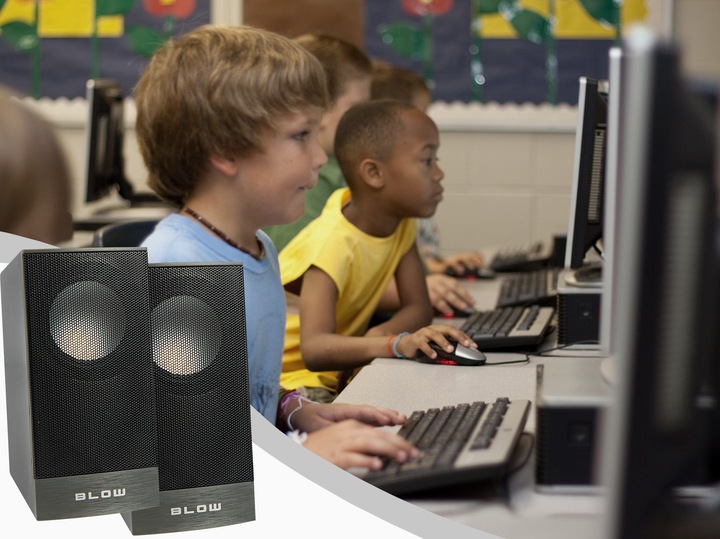 GŁOŚNIKI KOMPUTEROWE DO KOMPUTERA LAPTOPA USB 5V MP3 MINI JACK 3.5 mm