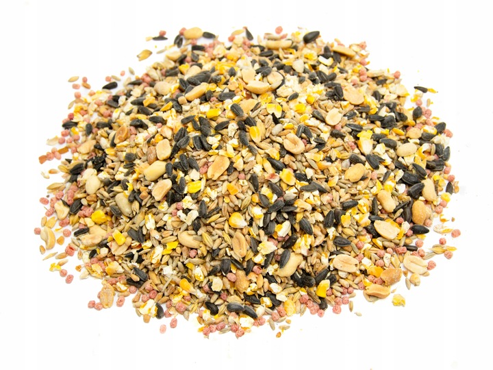 DROBNA KARMA DLA DZIKICH PTAKÓW POKARM ZIARNO SŁONECZNIK ORZECH DO KARMNIK