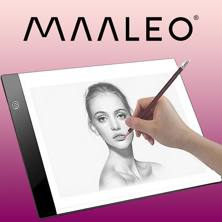 Deska Kreślarska Tablet Graficzny LED Tablica do Rysowania Podświetlana A4