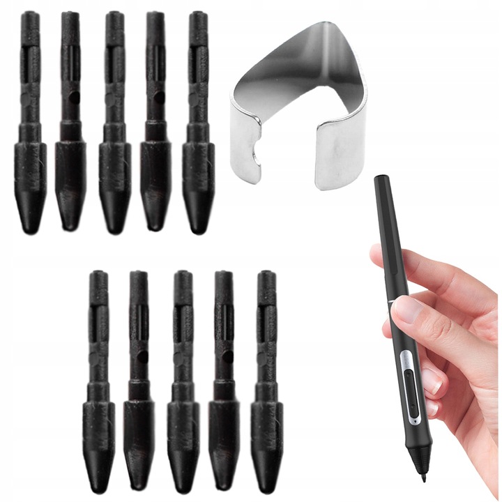 10x Wymienne końcówki do pióra W09 do tabletu BOSTO + urządzenie do wymiany