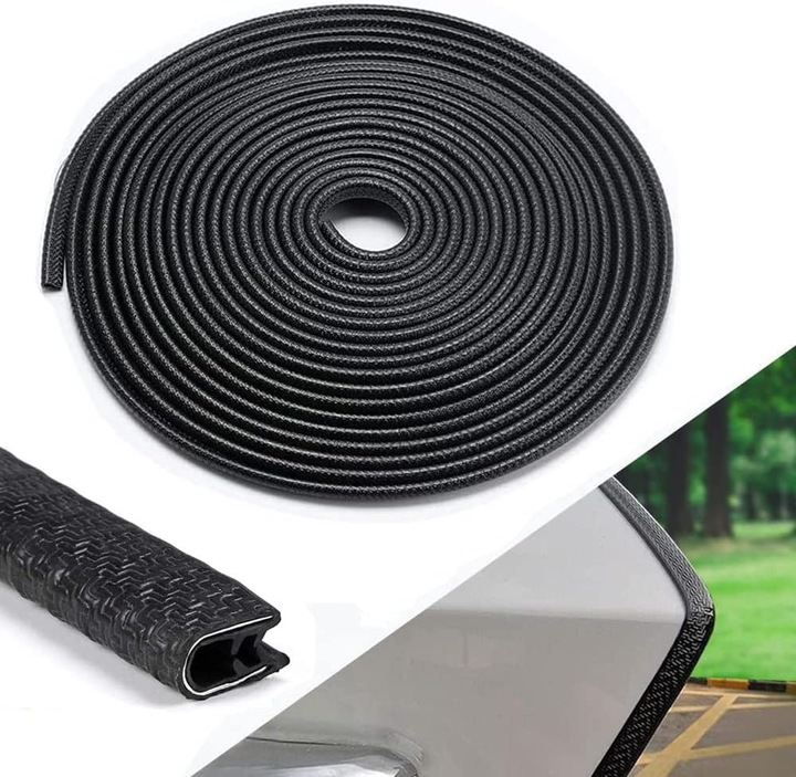 USZCZELKA OSŁONA KRAWĘDZI DRZWI SAMOCHODOWYCH ZBROJONA WZMOCNIONA 5m