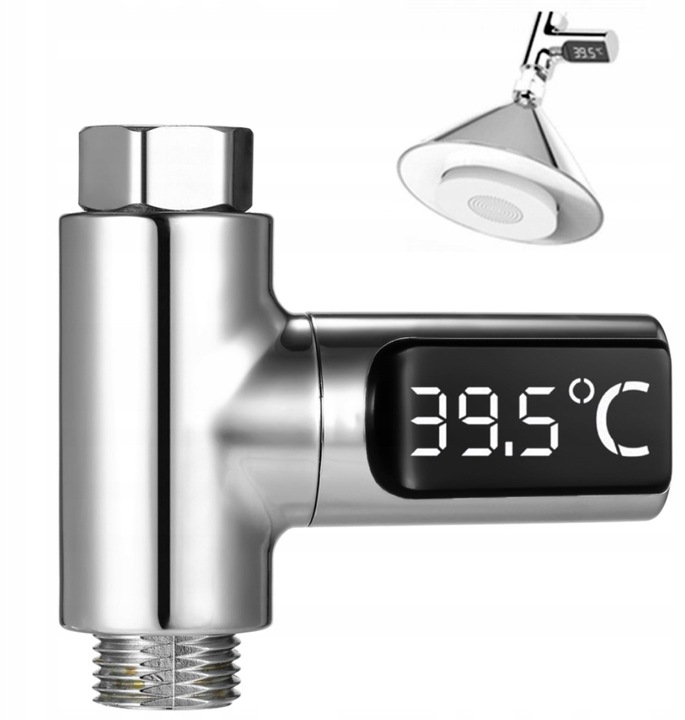 Termometr Prysznicowy Wannowy do Kąpieli pod Prysznic Wanna Wody Kranu