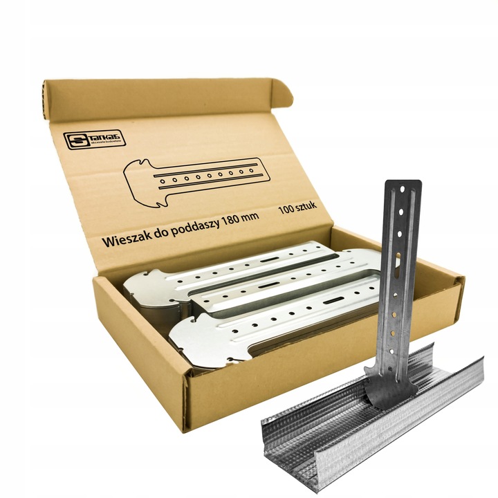 WIESZAK KOTWOWY DO PODDASZY 18cm 180mm GRZYBEK DO PROFILI CD60