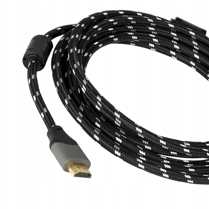 KABEL HDMI - HDMI MOCNY GRUBY PRZEWÓD 2.0 HIGH SPEED 4K UHD 3D 48 BIT