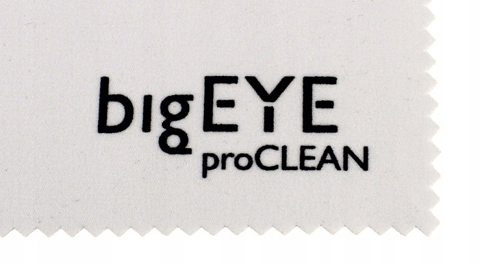 bigEYE proCLEAN ŚCIERECZKI DO OKULARÓW EKRANÓW Z MIKROFIBRY 12 SZTUK
