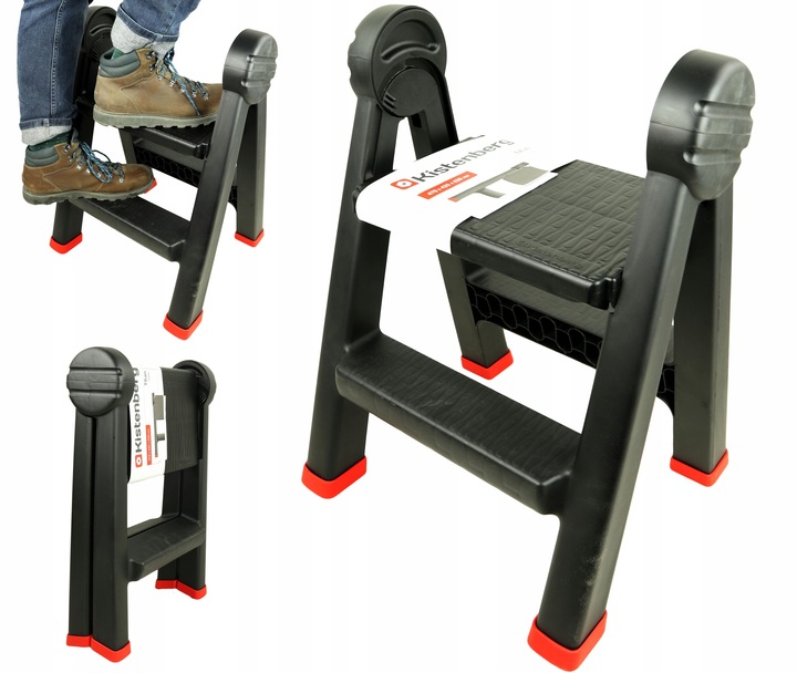 Drabinka składana Kistenberg 63 cm tworzywo sztuczne do 150 kg KLD4565