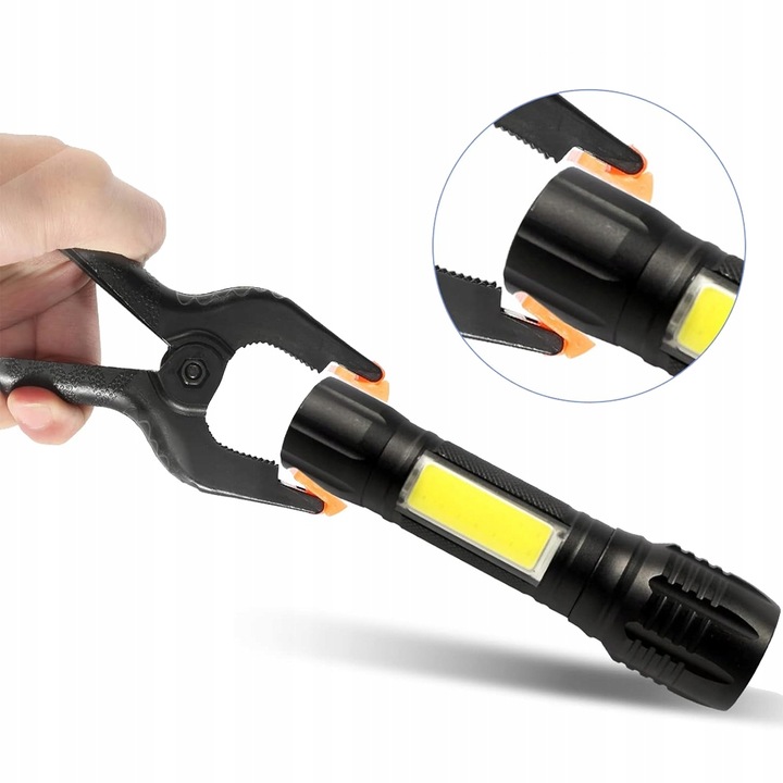 ZESTAW 8 SZT KLIPSÓW MODELARSKICH ŚCISK SPRĘŻYNOWY STOLARSKI KLAMRA