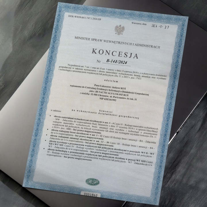 Staza taktyczna Opaska uciskowa JB Tacticals typ CAT TRENINGOWA