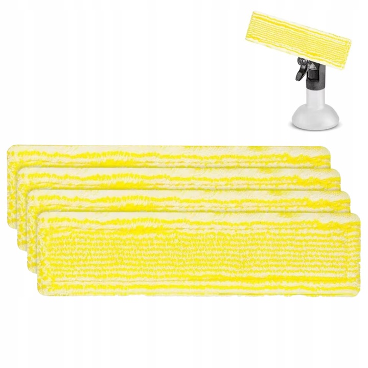 4x Pad z mikrofibry nakładka do myjek okien Karcher WV1/2/5/6/7 WV4-4