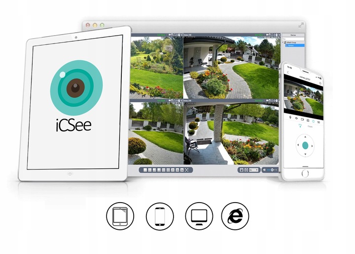 Kamera Zewnętrzna Obrotowa IP WiFi 8MPx 8MP 4K ULTRA HD 4x ZOOM