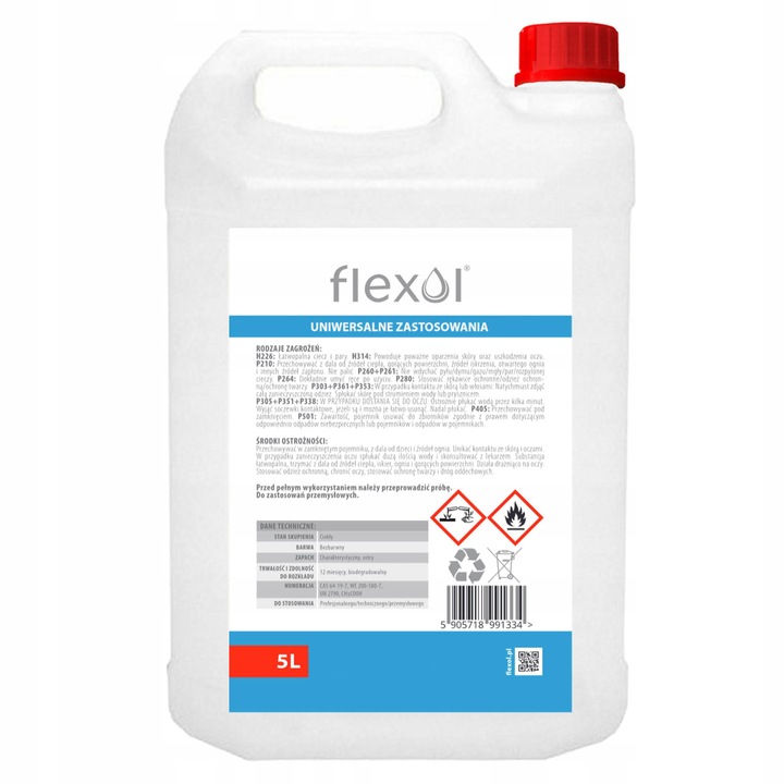 KWAS OCTOWY 5L ESENCJA OCTOWA 80% Flexol