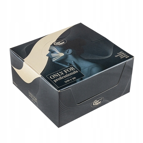 Taśma tape tejpy do kinesiotapingu CureTape 5cmx5m beżowy do twarzy