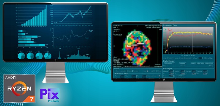 Pix ProTask Komputer Ryzen 7 32GB DDR4 1TB NVMe Windows 11 Wydajny Mocny
