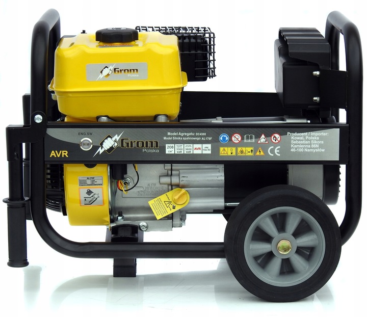 PROFESJONALNY AGREGAT PRĄDOTWÓRCZY 5,2kw generator AVR MIEDŹ STOJAN