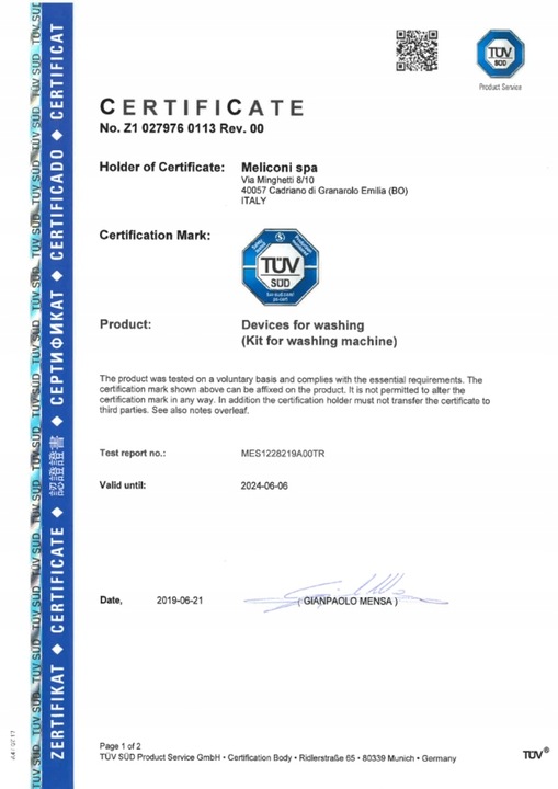 Meliconi Torre Smart L60 Łącznik Pralki Suszarki Uniwersalny z Półką