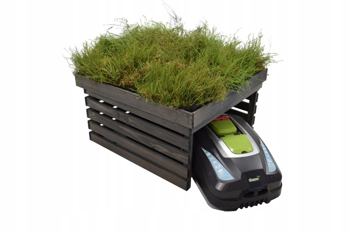 GARAŻ DLA ROBOTA KOSZĄCEGO Z OGRÓDKIEM DLA KOSIARKI AUTOMATYCZNEJ