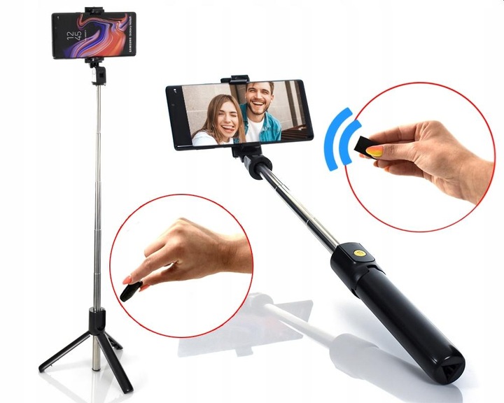 Kijek Selfie Tripod do Zdjęć Iphone Android +Pilot