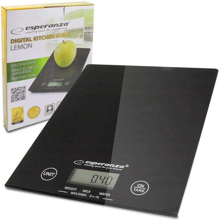 ESPERANZA WAGA KUCHENNA LEMON PRECYZJNA FUNKCJA TARY LCD DUŻY