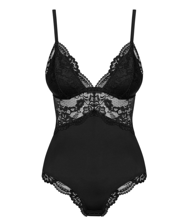 Obsessive Piękne Body Dekolt z Koronką na Prezent Love S/M 810-TED Czarne